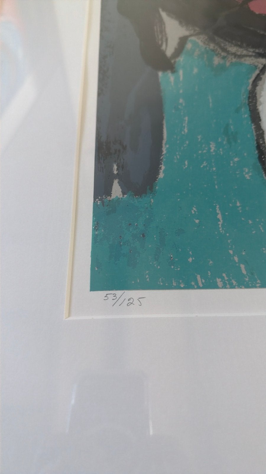 Henk van Vessem - Abstracte zeefdruk (1992), Ophalen, Zeefdruk, Genummerd, 1950 - 1999