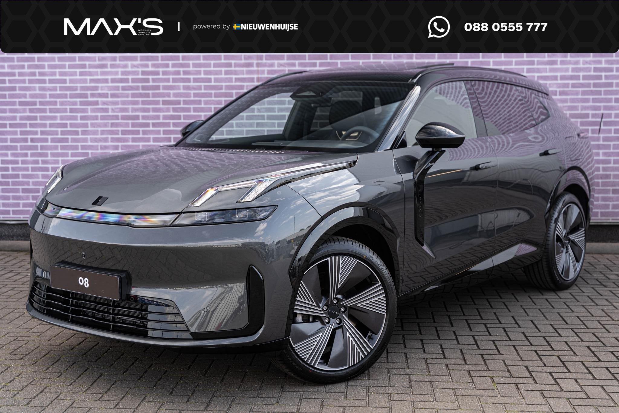 Lynk & Co 08 1.5 Plug-in Hybrid More | PHEV | Matrix LED Kop, Auto's, Dealer onderhouden, Gebruikt, 4 cilinders, Bedrijf