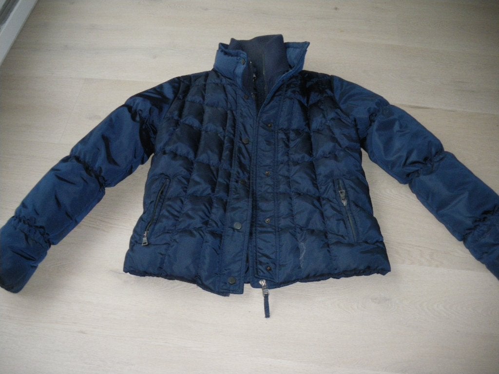 nieuw leuke blauwe winter jas geruite voering mt 38 mexx, Ophalen of Verzenden, Nieuw, Maat 38/40 (M), Blauw