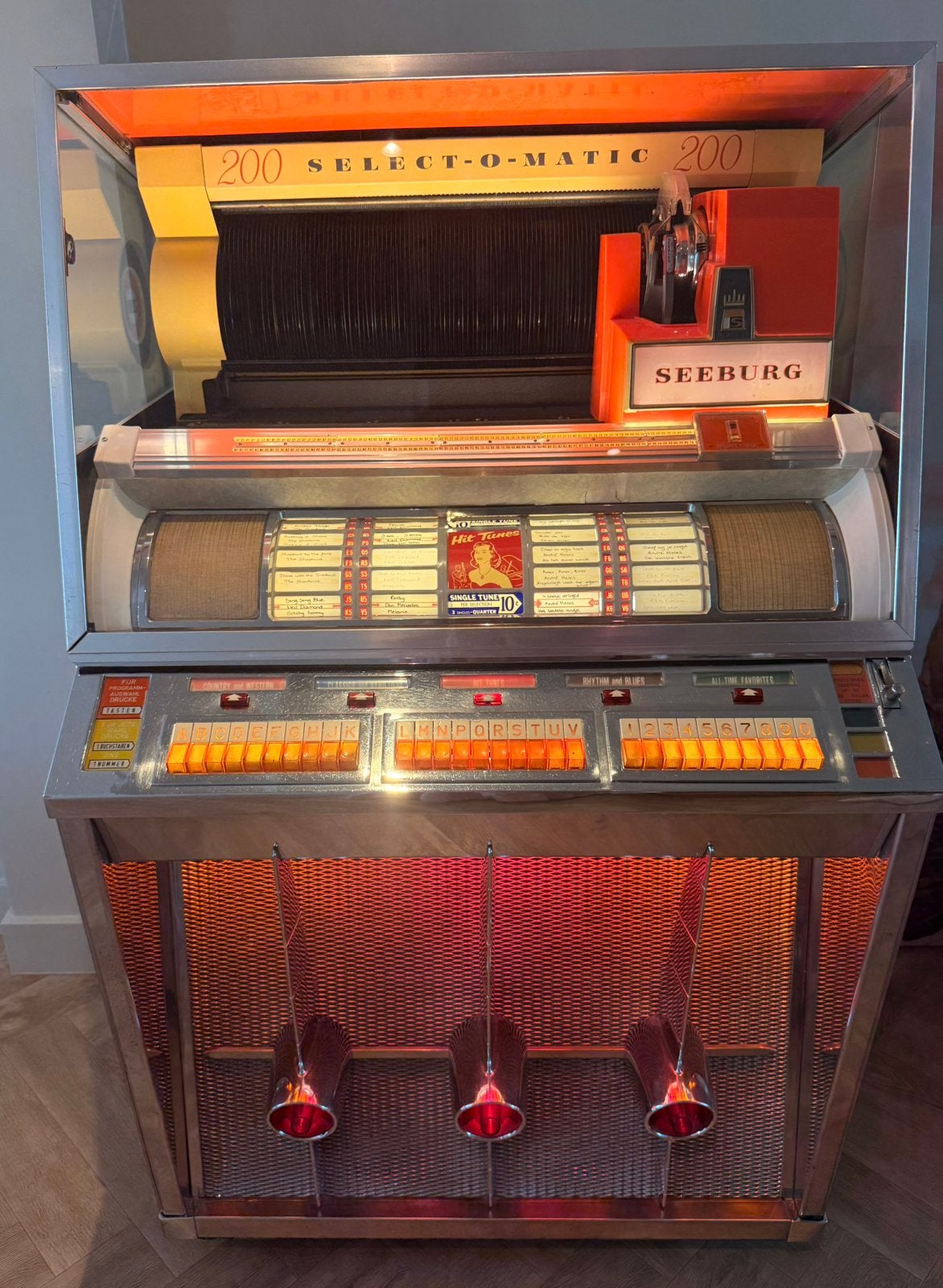 Seeburg kd200 Jukebox – Volledig Gerestaureerd - Topconditie, Ophalen, Zo goed als nieuw, 1950 tot 1960, Seeburg