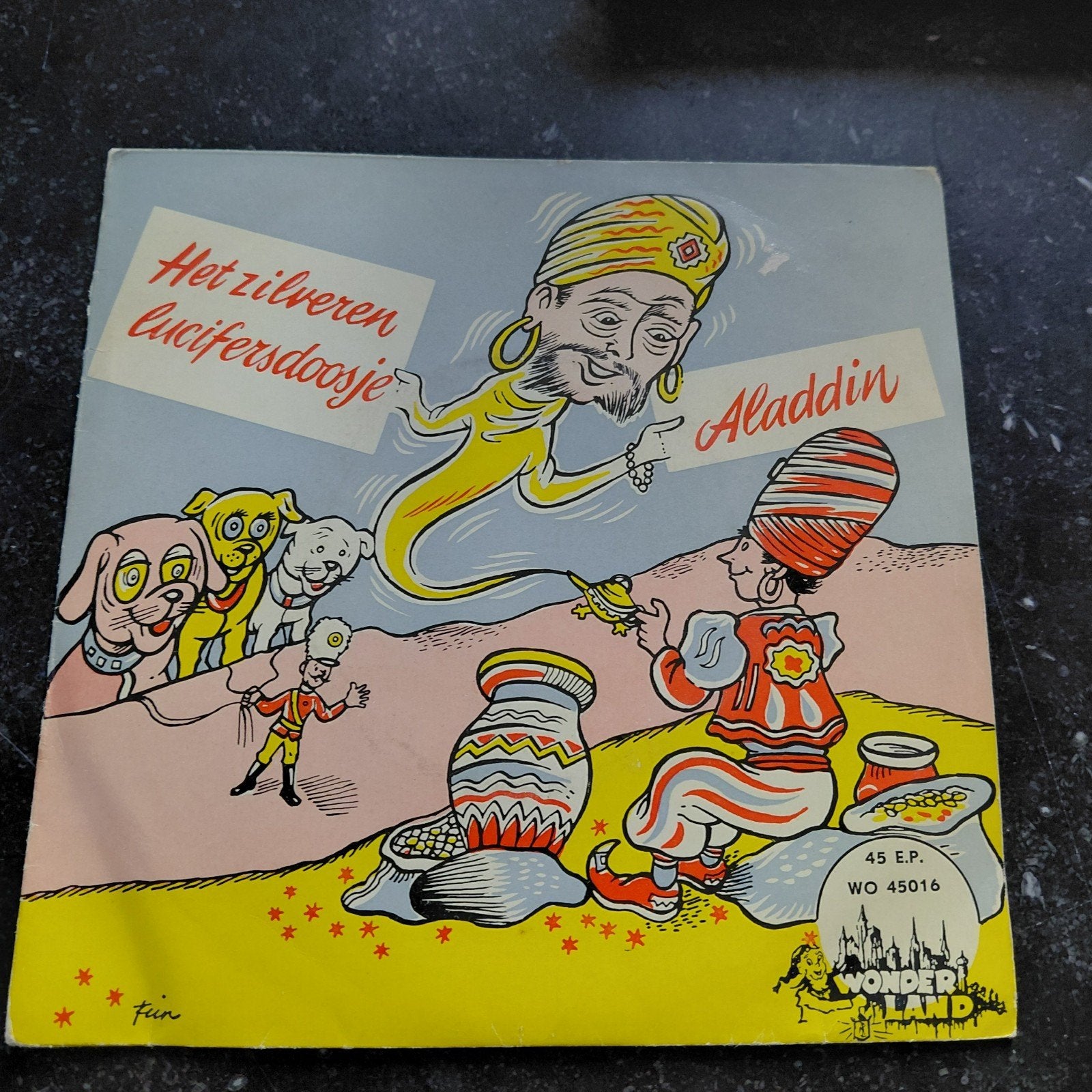 Aladdin - Het Zilveren Lucifersdoosje (45 E.P.), Ophalen of Verzenden, Gebruikt