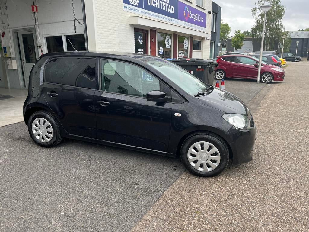 Skoda Citigo 1.0 T 44KW 5D 2016 Zwart Airco, Auto's, Skoda, Voorwielaandrijving, Euro 6, Zwart, Origineel Nederlands