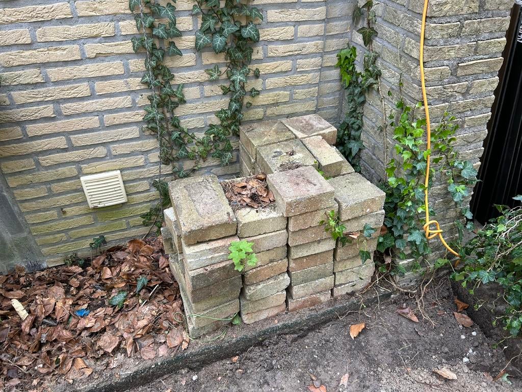 Gratis Kobbelstones 15m2 (Bergen, Limburg), Tuin en Terras, Ophalen, Gebruikt, Klinkers, 10 m² of meer