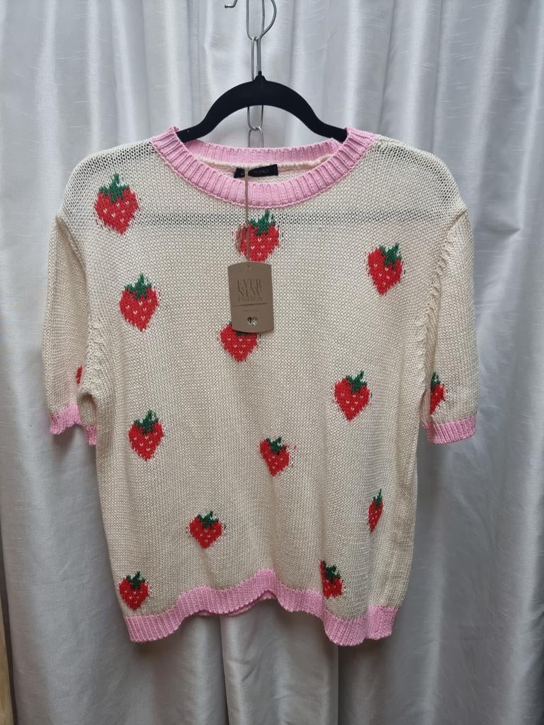 NIEUW truitjes aardbei, Kleding | Dames, Ophalen of Verzenden, Nieuw, Korte mouw