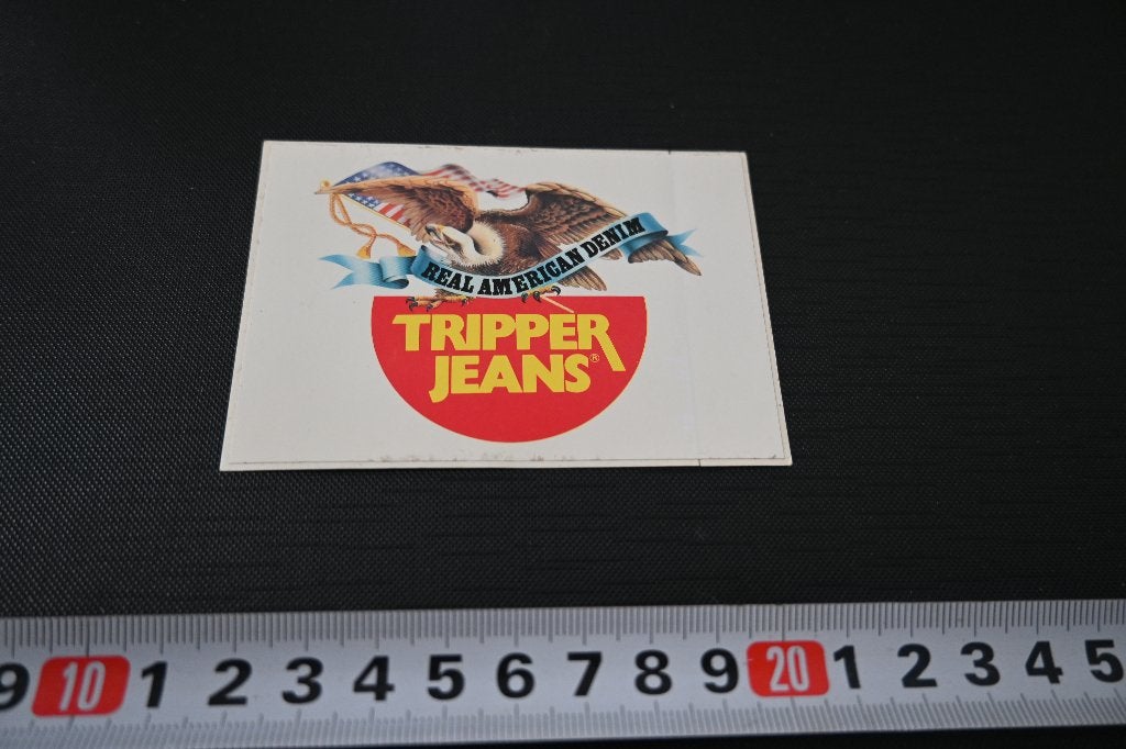 sticker real American denim  TRIPPER JEANS, Ophalen of Verzenden, Zo goed als nieuw