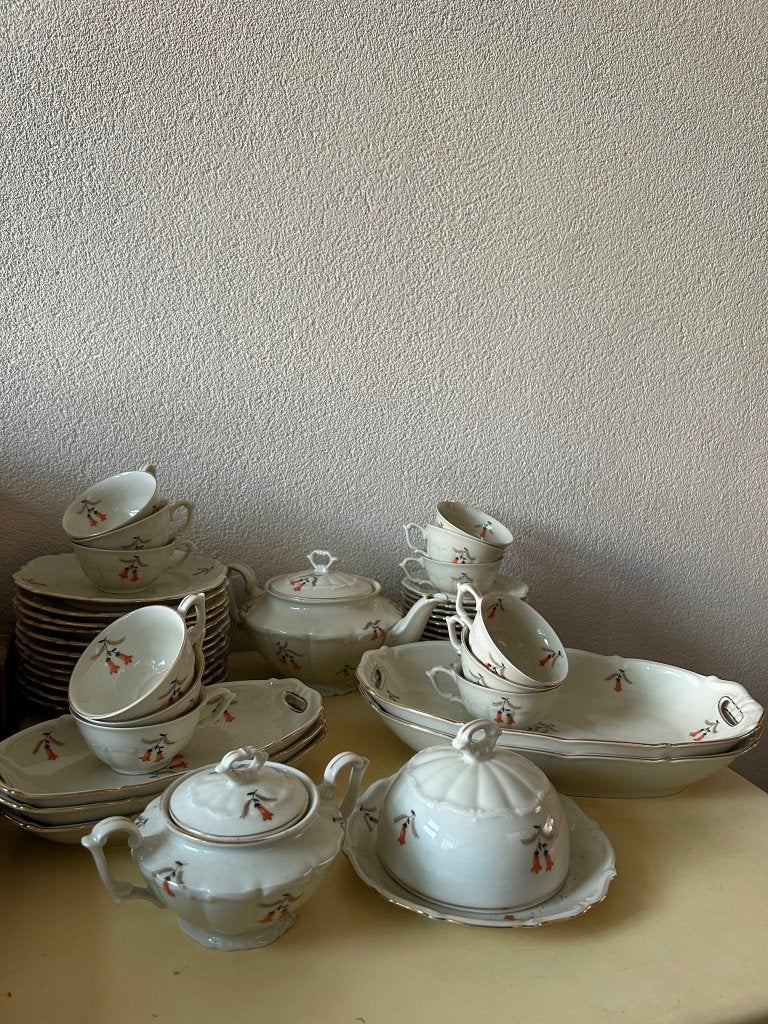 Vintage C.T. Tielsch Altwasser porseleinen theeservies, Antiek en Kunst, Ophalen of Verzenden