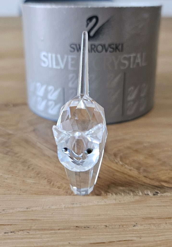 Swarovski Kat art. 7634 nr. 000 001, Verzamelen, Swarovski, Verzenden, Gebruikt, Figuurtje