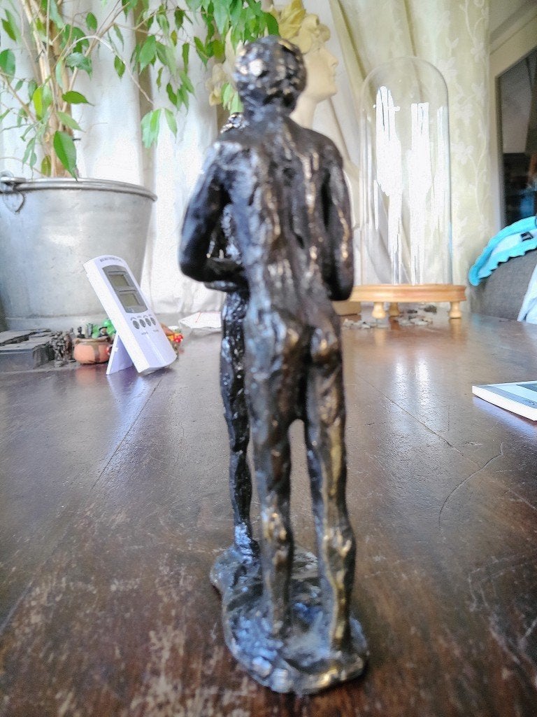 Astrid Velduyzen-Koppen bronzen beeld beeldje De Ontmoeting, Ophalen of Verzenden