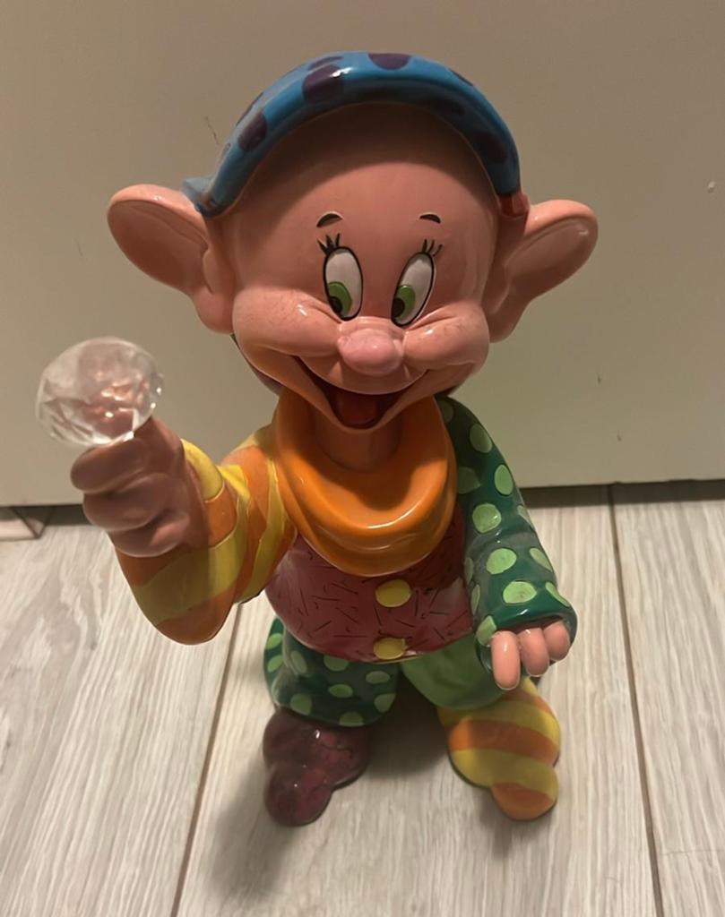 Disney britto dopey van sneeuwwitje, Ophalen of Verzenden, Sneeuwwitje of Doornroosje, Zo goed als nieuw, Beeldje of Figuurtje