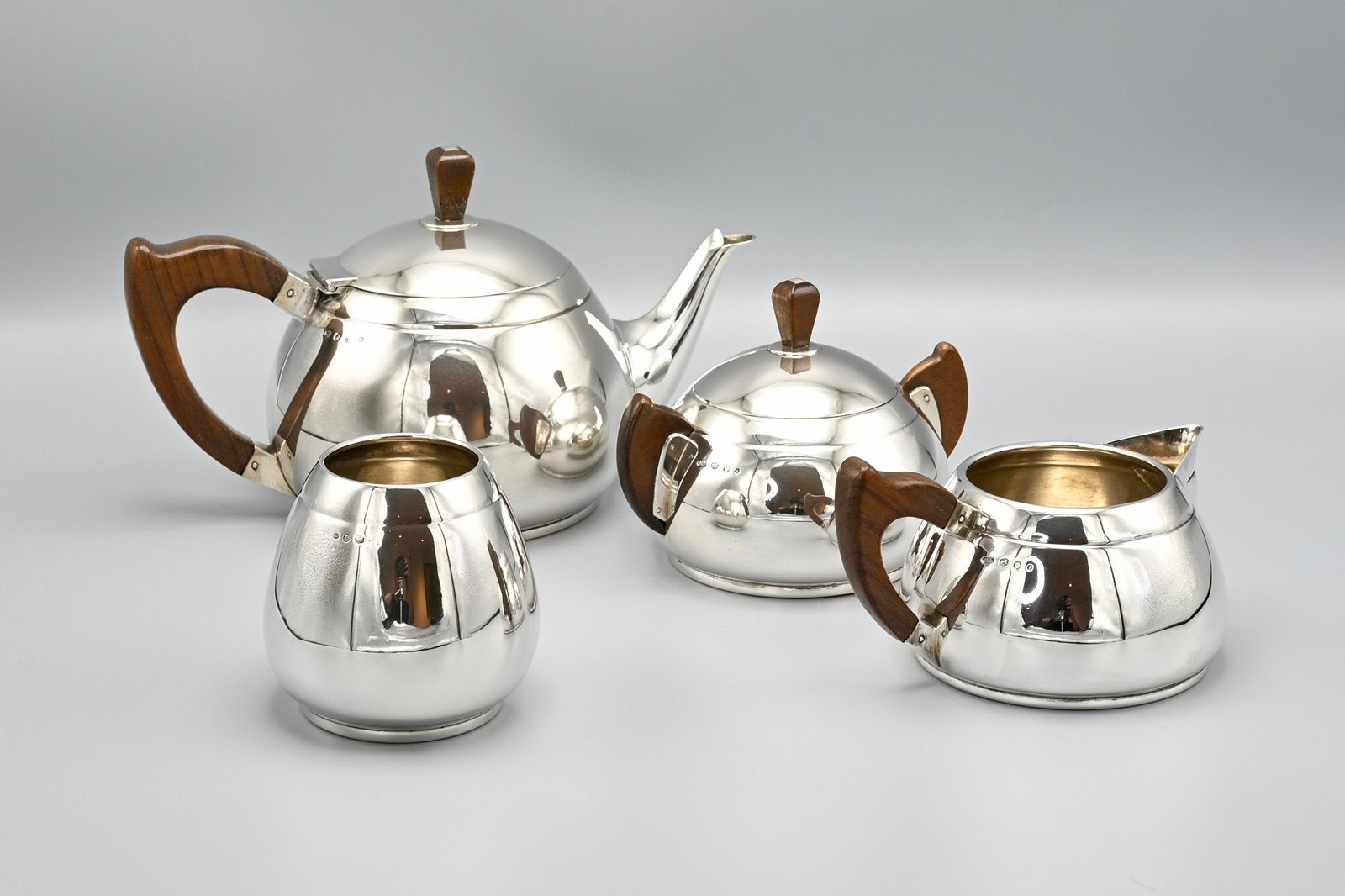 Zilveren theeservies, H. Hooijkaas, 1943, Ophalen of Verzenden, Zilver