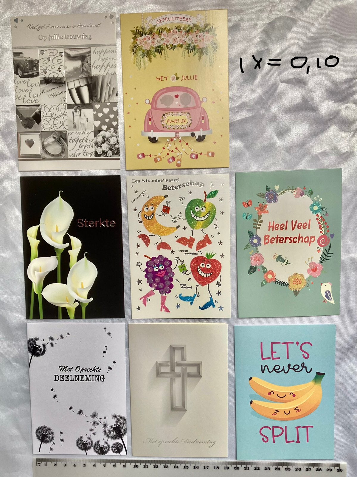 Kaarten wenskaarten met envelop en kleine kaartjes zonder, Ophalen of Verzenden, Nieuw