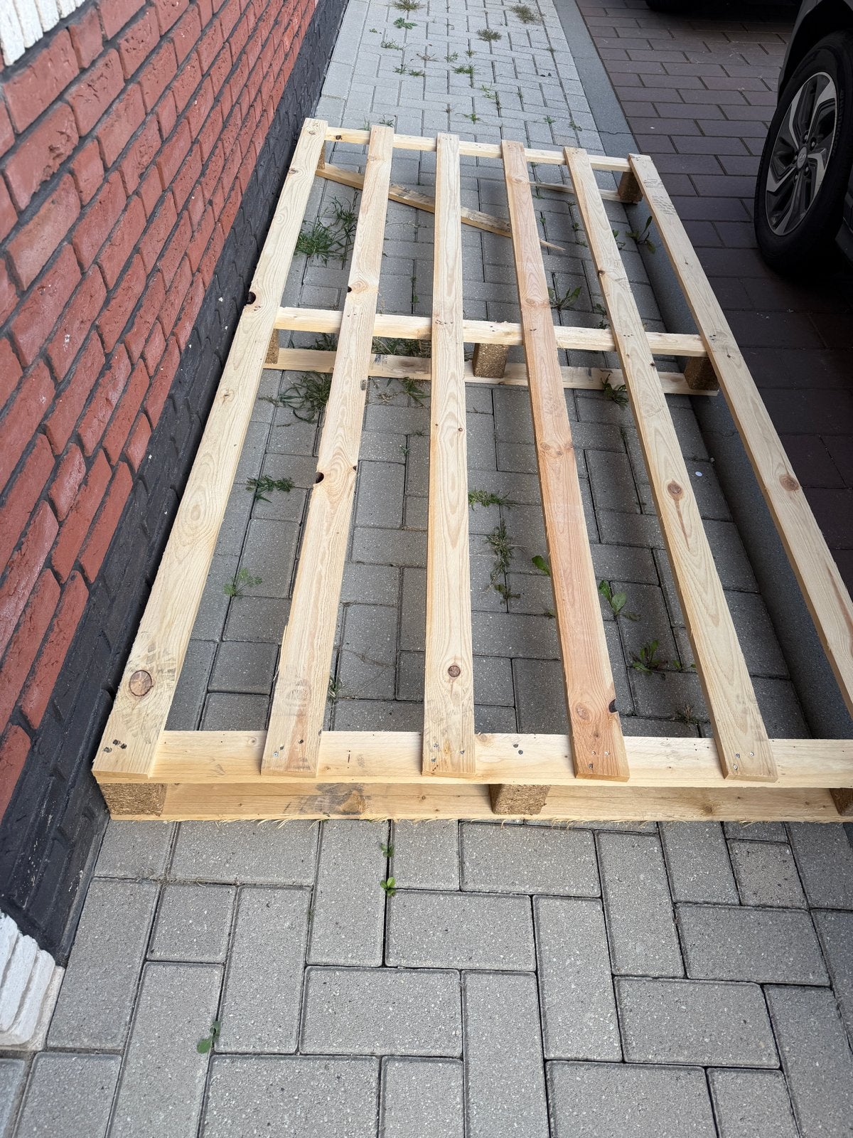 Grote houten pallet - Ideaal voor diverse projecten, Ophalen, Zo goed als nieuw, Vuren, Pallet