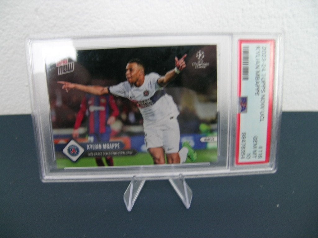 Kylian Mbappe Late Brace Seals Semi-Final Spot PSA 10, Ophalen of Verzenden, Zo goed als nieuw, Losse kaart