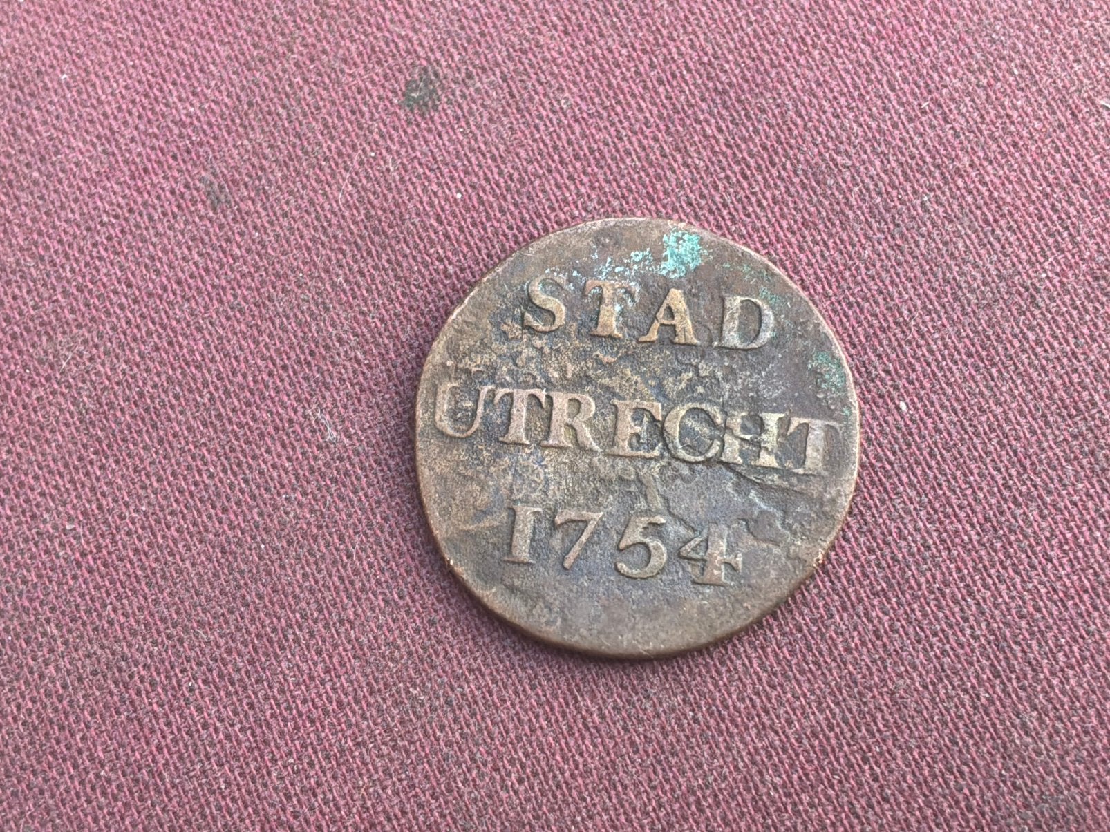 Duit 1754, Postzegels en Munten, Ophalen of Verzenden, Vóór koninkrijk, Overige waardes