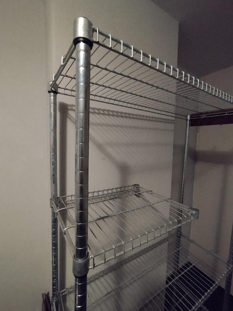 Metal rek kast, Huis en Inrichting, Ophalen of Verzenden, Gebruikt, Metaal, Cd's