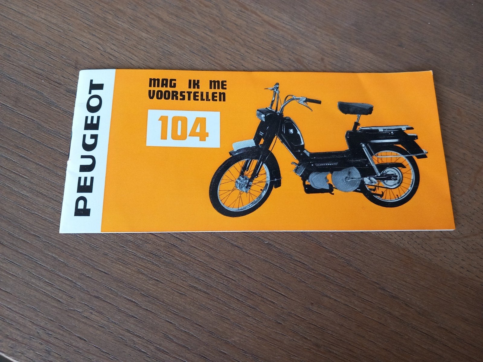 Handleiding Peugeot 104 Bromfiets, Fietsen en Brommers, Handleidingen en Instructieboekjes, Ophalen of Verzenden, Gebruikt