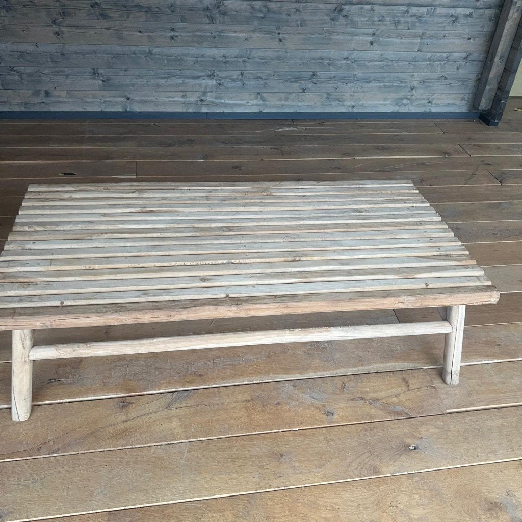 Apple Bee | Rooty Koffietafel | Showroommodel, Ophalen, Nieuw, Rechthoekig, Teakhout
