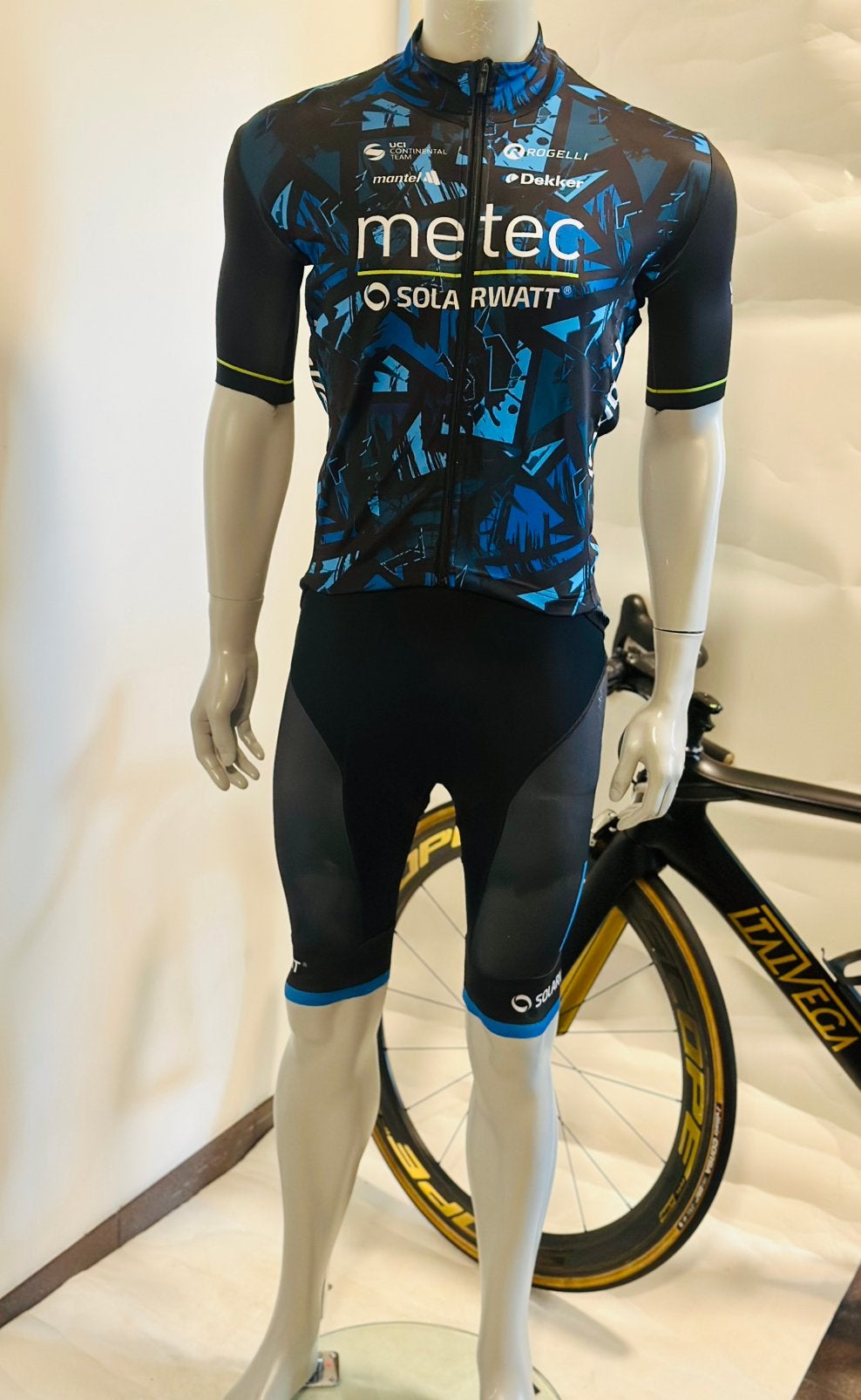 Wielrenbroek met wielrenshirt gaba maat S Rogelli, S, Gebruikt, Heren, Ophalen of Verzenden