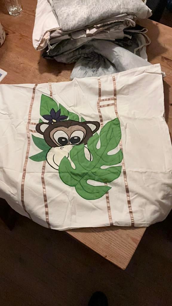 Dekbedovertrek aap jungle eenpersoons, Ophalen of Verzenden, Zo goed als nieuw
