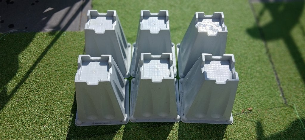 6 stuks bedverhogers 28cm hoog, Diversen, Ophalen, Gebruikt