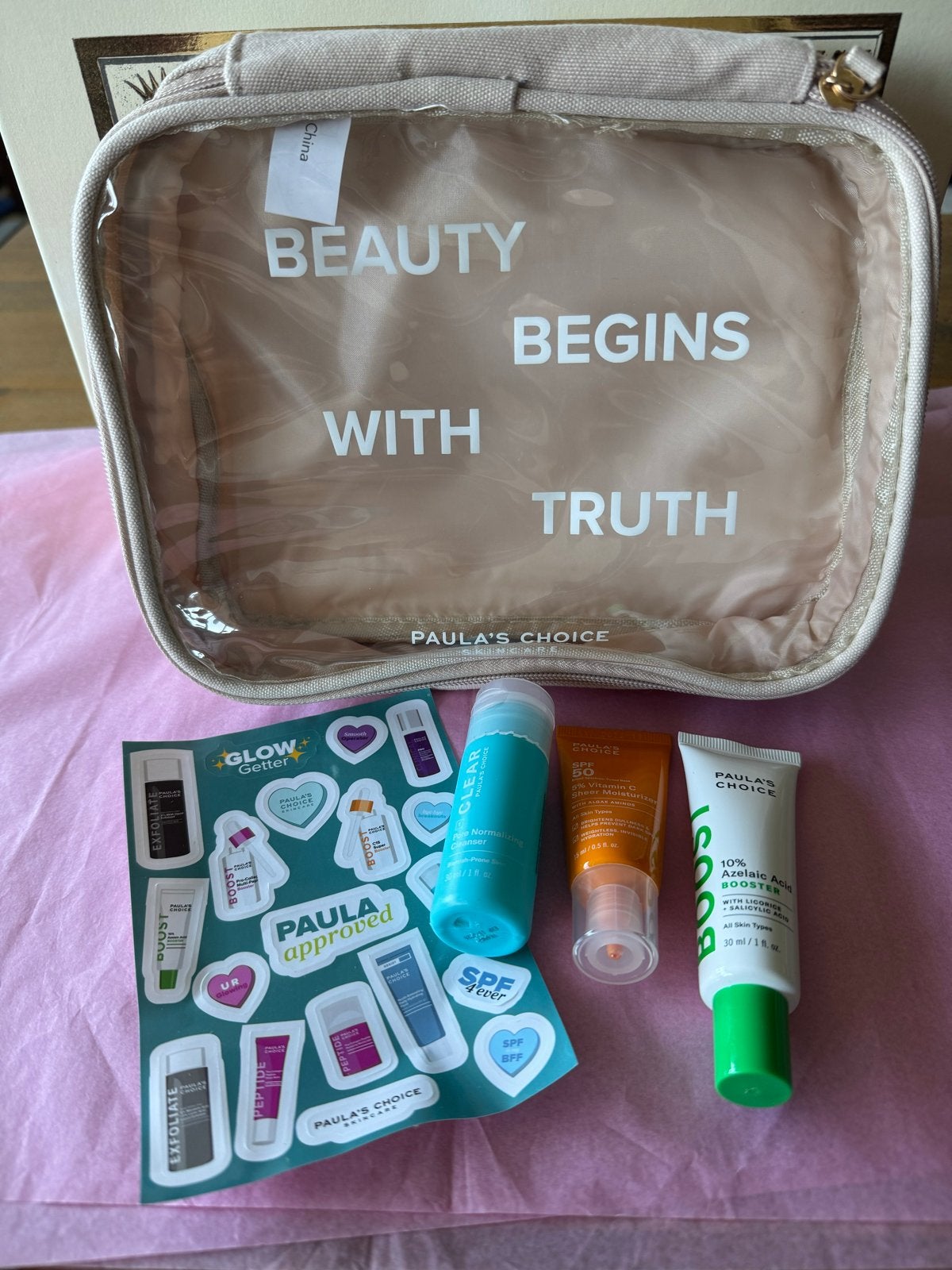 Paula's Choice Skincare Set met Reistas en Stickers, Ophalen of Verzenden, Nieuw, Gehele gezicht, Verzorging