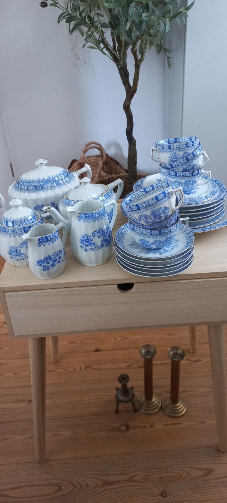 Vintage Bavaria Schumann Arzberg China Blau Servies, Ophalen