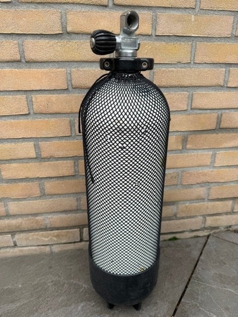 10 liter duiktank staal 232 bar, Watersport en Boten, Ophalen, Gebruikt, Duikfles