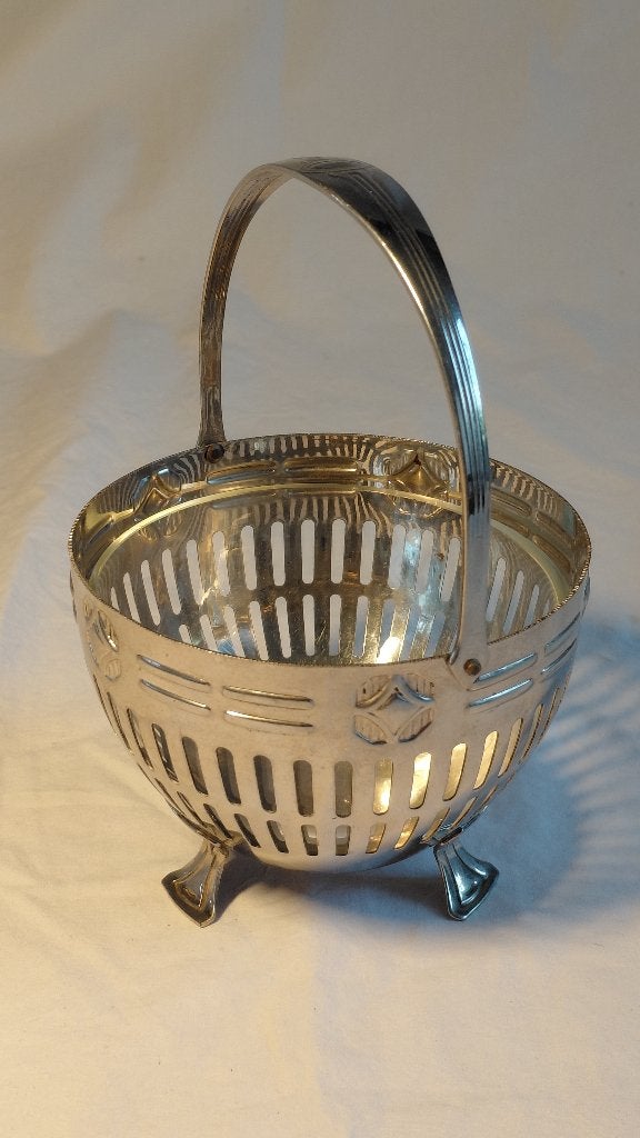 Verzilverd suikermandje, Ophalen of Verzenden, Zilver