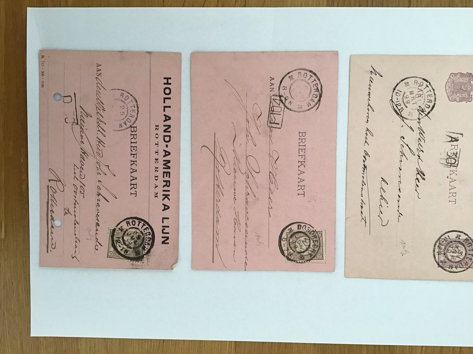 Oude briefkaarten., Ophalen, Briefkaart