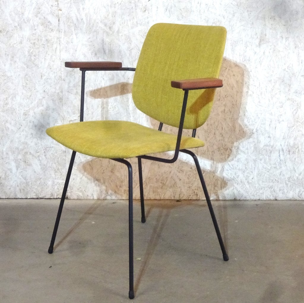4-9 Retro Vintage Eetkamerstoelen stoel KEMBO W.H. Gispen, Overige kleuren, Mid century vintage gispen, Ophalen of Verzenden, Zo goed als nieuw