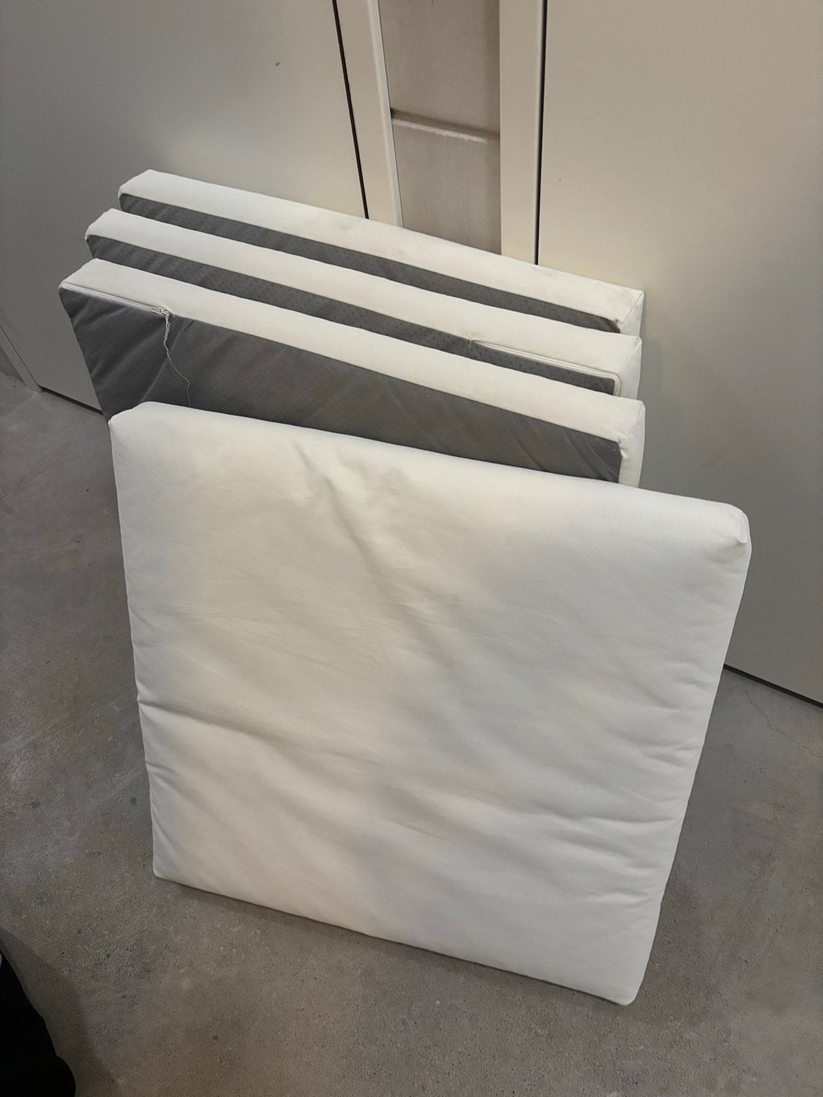Kussens voor IKEA houten modulaire hoekbank (buiten), Ophalen, Gebruikt, Wit, IKEA
