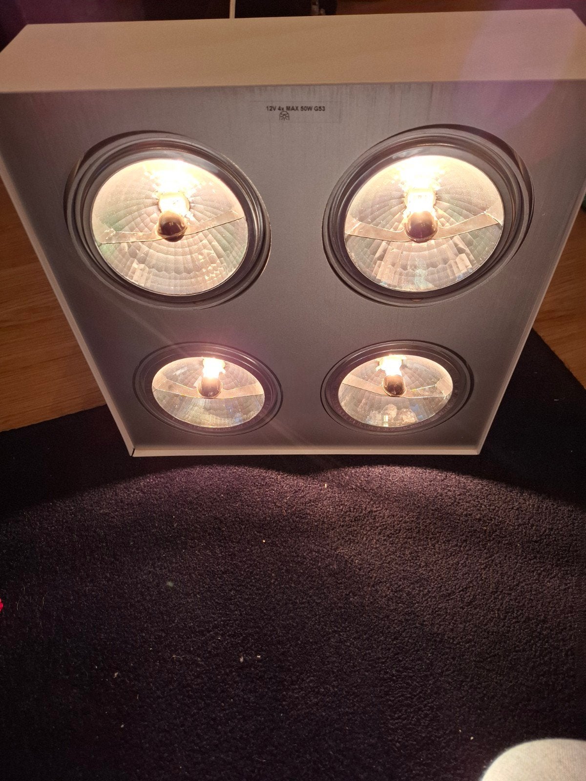 Philips Lirio Halogeen Opbouwspot met 4 Verstelbare Spots, Ophalen of Verzenden, Gebruikt, Modern