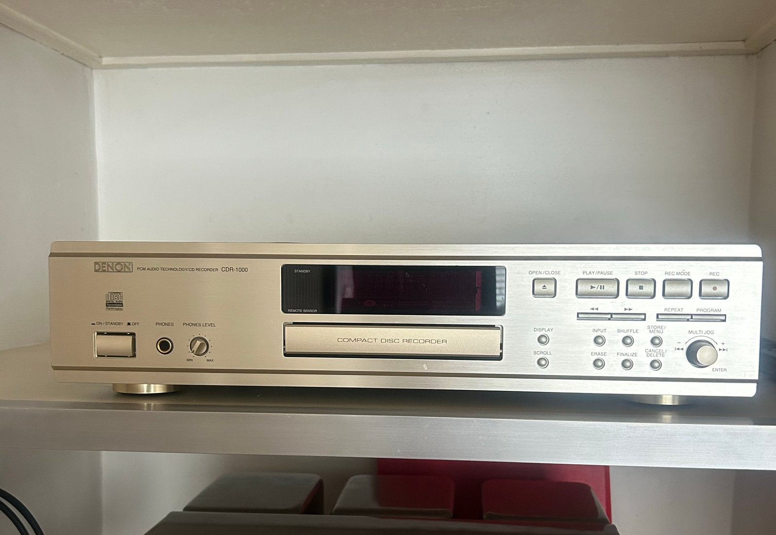 Denon CDR-1000 CD-recorder met afstandsbediening en handleid, Audio, Tv en Foto, Cd-spelers, Ophalen, Zo goed als nieuw, Overige merken