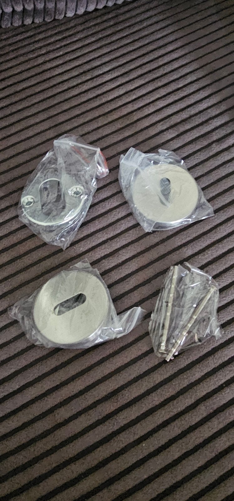 Nieuwe Deurklinken Set - RVS Look, Doe-het-zelf en Verbouw, Deuren en Horren, Ophalen, Nieuw, Binnendeur, 200 tot 215 cm