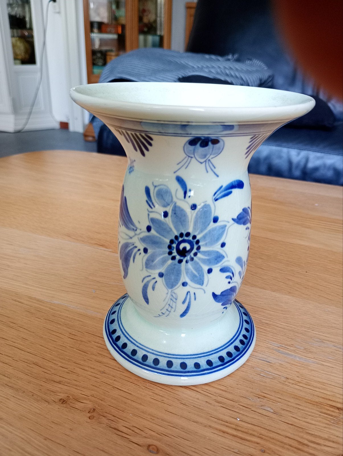 Delfts Blauw Vaasje - Handgeschilderd Holland 14R, Ophalen of Verzenden