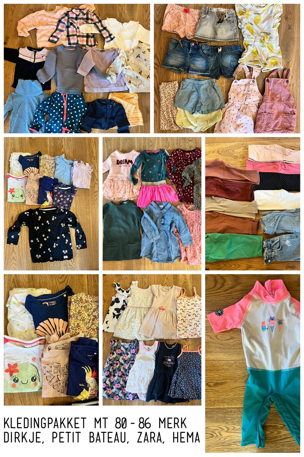 50+ stuks Kleding meisje maat 80-86 Dirkje Petit Bateau Zara, Kinderen en Baby's, Ophalen of Verzenden, Zo goed als nieuw, Maat 86