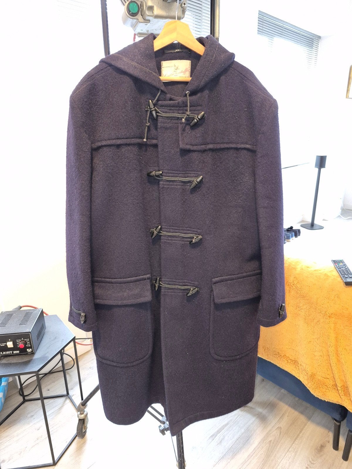 Leidse Zeeduffel 100% Wol Duffle Coat Maat 54, Maat 52/54 (L), Ophalen of Verzenden, Zo goed als nieuw, Blauw