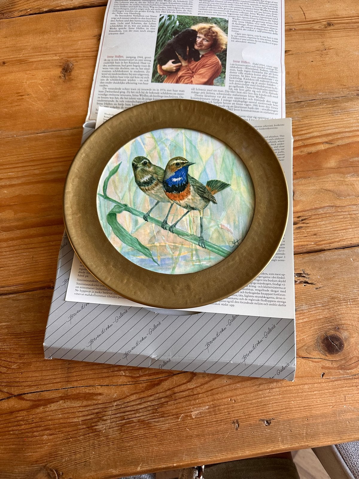 Irene Hüllen Keramiek Wanddecoratie - Vogelmotief, Antiek en Kunst, Ophalen of Verzenden