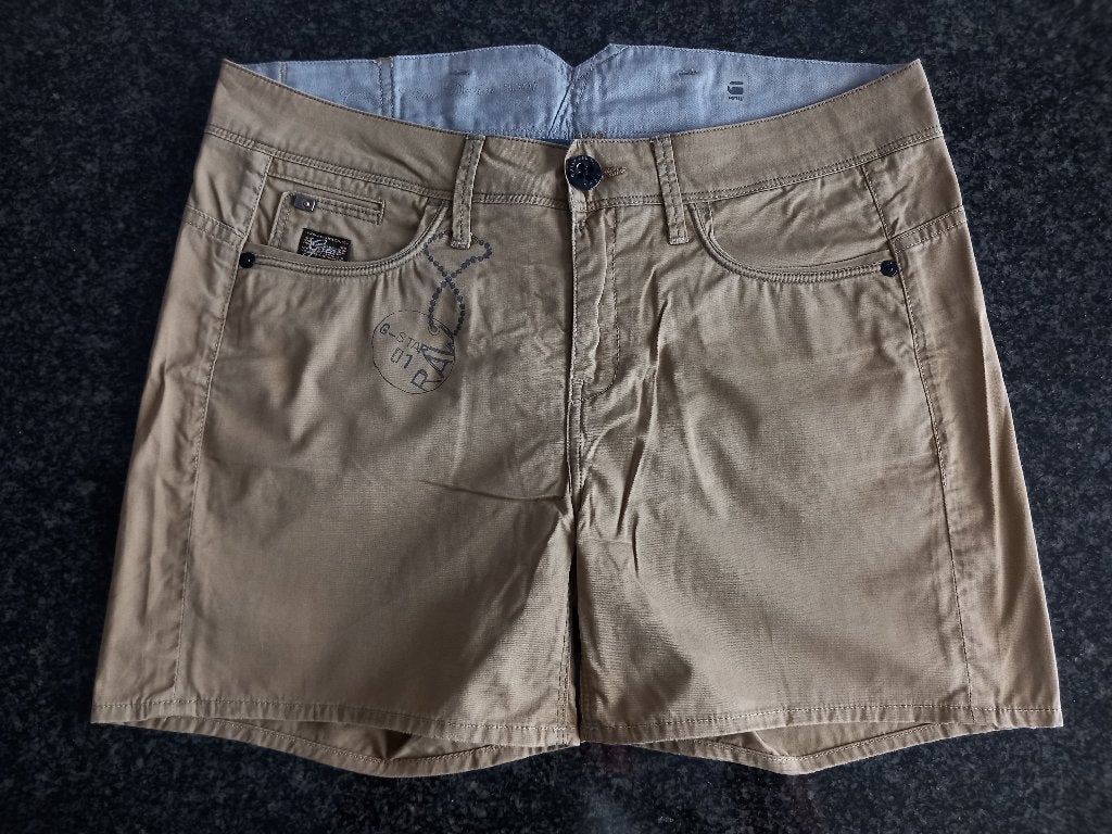 G-star Raw Camel Short Bermuda Midge mt 28 splinternieuw!!!, Kort, Nieuw, Ophalen of Verzenden, Maat 36 (S)