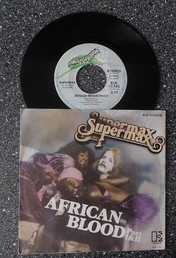 Supermax - African blood (vanaf € 1,50), Cd's en Dvd's, Ophalen of Verzenden, Zo goed als nieuw, 7 inch, Pop