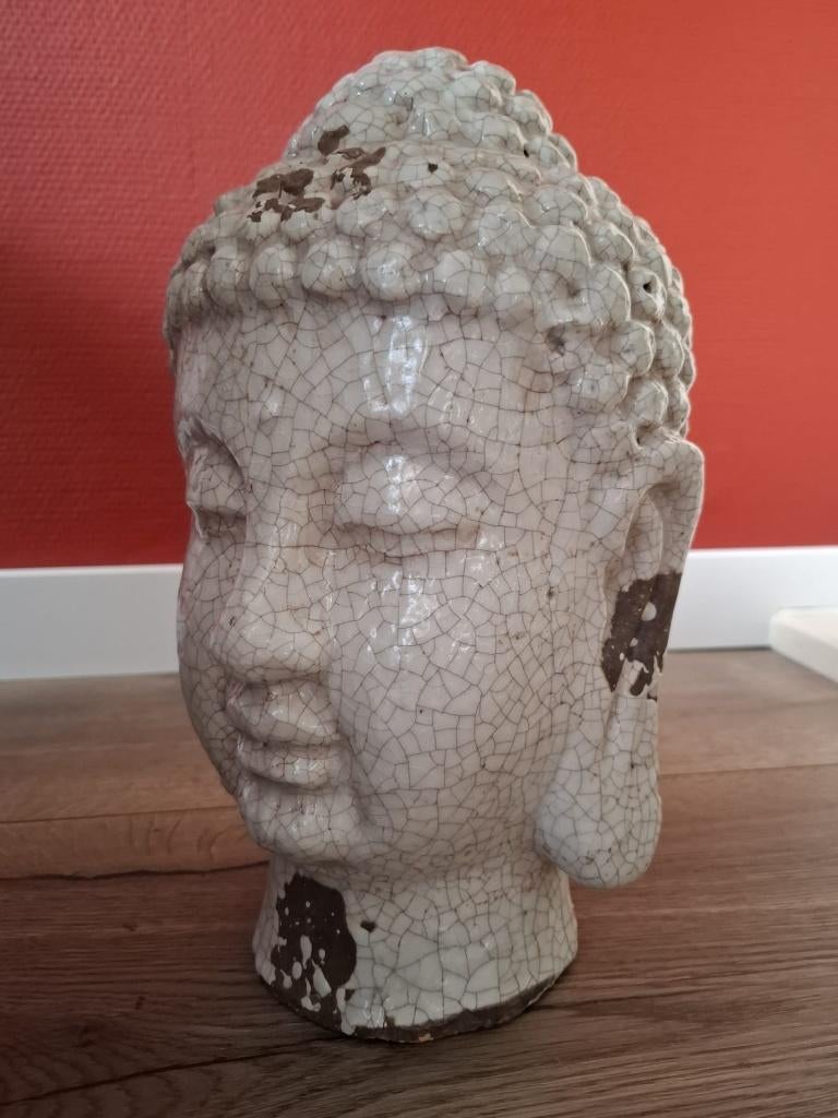 Te koop zware kwaliteit boeddha beeld hoofd, Ophalen, Zo goed als nieuw