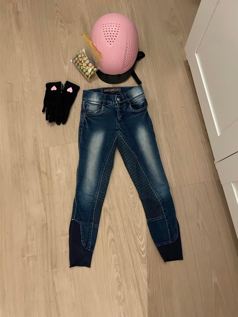 Paardrijspullen meisje, Dieren en Toebehoren, Paardrijkleding, Ophalen, Gebruikt, Kinderen, Overige typen