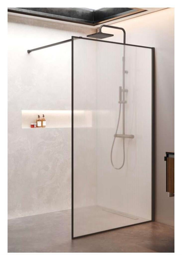 Nieuwe Novellini Inloopdouchewand 100x200cm, Ophalen, Nieuw, Met douche