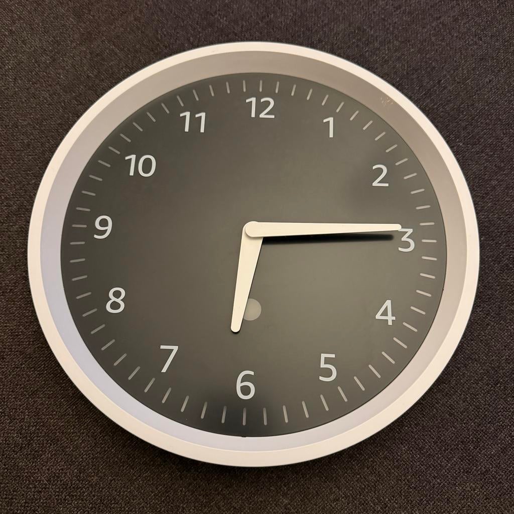 Amazon Alexa Echo Wall Clock (zeldzaam!), Ophalen of Verzenden, Zo goed als nieuw, Wandklok