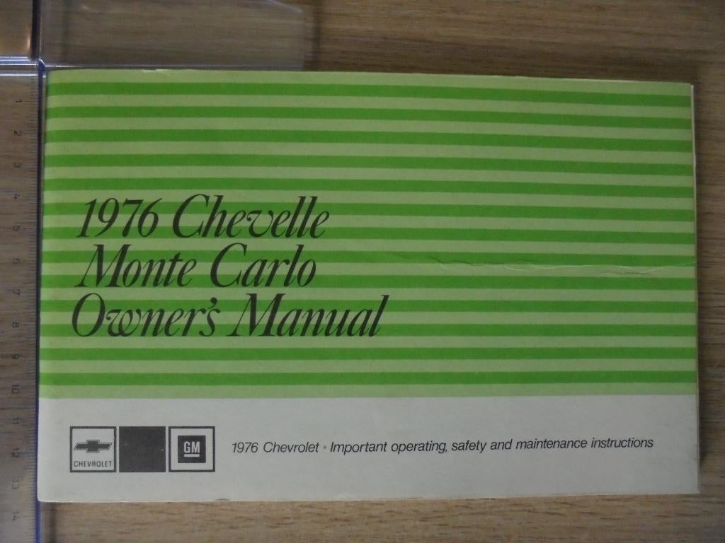 1976 Chevrolet Chevelle & Monte Carlo. Orig. Owner's Manual., Auto diversen, Ophalen of Verzenden