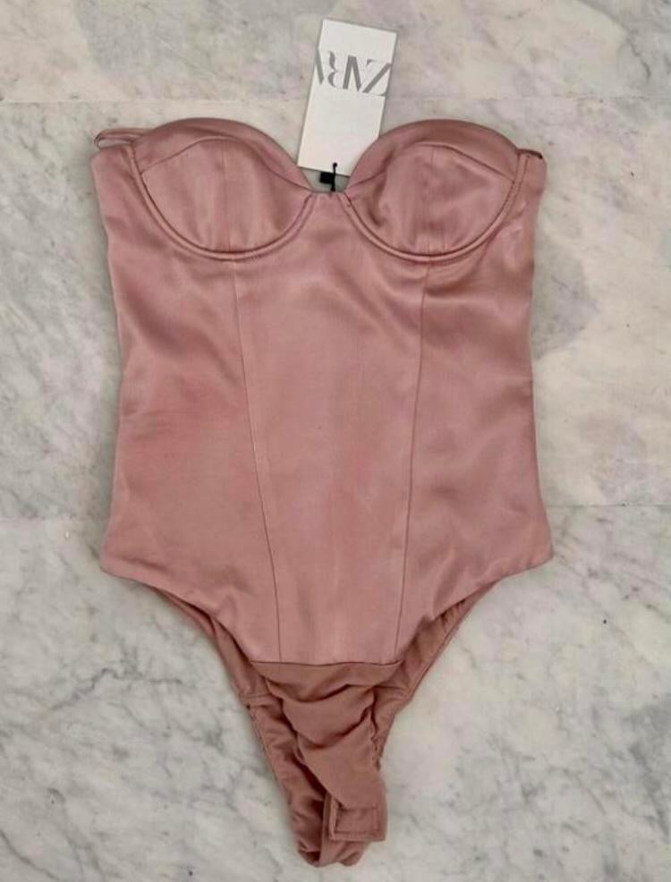 Zara body xs rose, Ophalen of Verzenden, Roze, Body of Korset