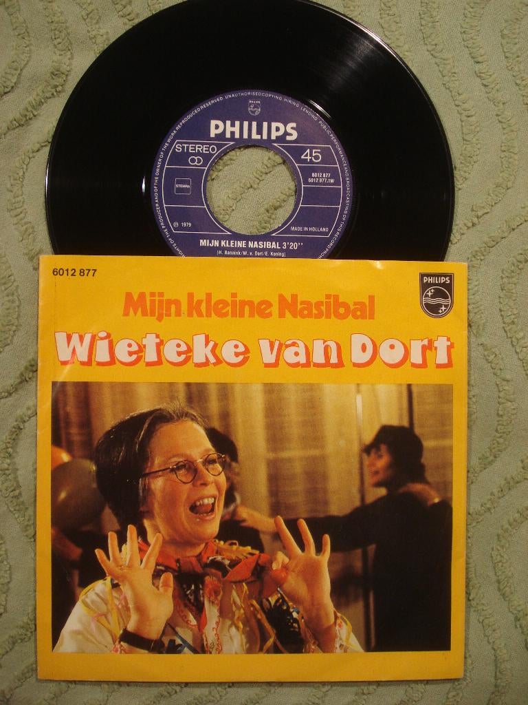 Wieteke van Dort 7" Vinyl Single: ‘Mijn kleine nasibal’ (NL), 7 inch, Single, Ophalen of Verzenden, Zo goed als nieuw