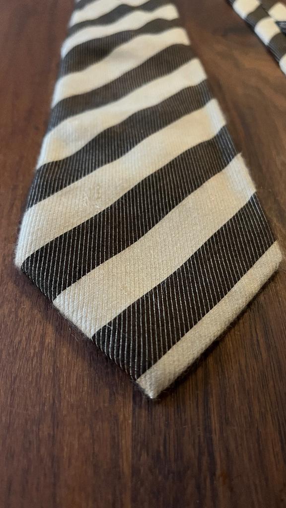 NIEUW Fabio Ferretti stropdas - zijde/kasjmier - handgemaakt, Ophalen of Verzenden, Nieuw, Bruin, Met patroon