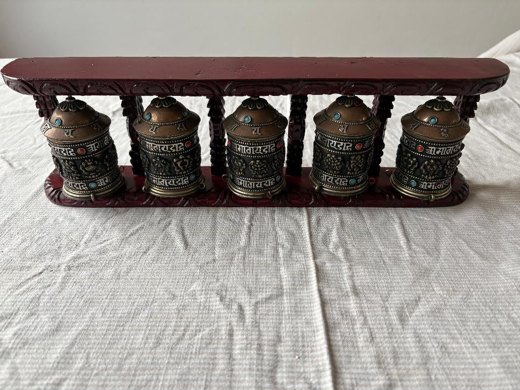 5 Tibetaanse Gebedsmolens, Ophalen of Verzenden, Zo goed als nieuw