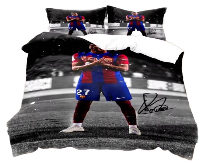 Fc barcelona dekbedovertrek lamine yamal, Ophalen of Verzenden, Nieuw, Eenpersoons, Dekbedovertrek